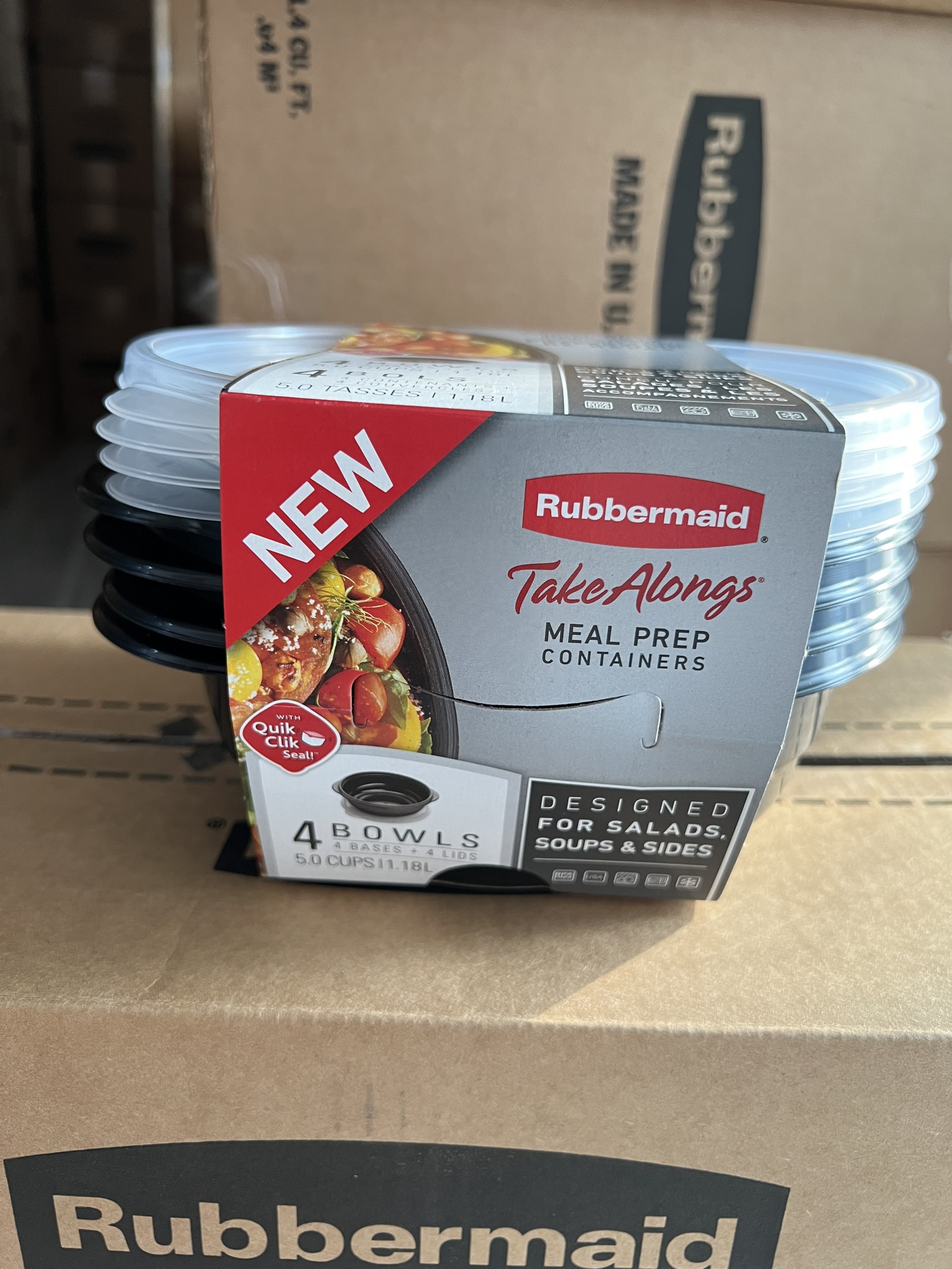 Bộ hộp đựng thực phẩm Take along nhựa nguyên sinh Rubbermaid USA