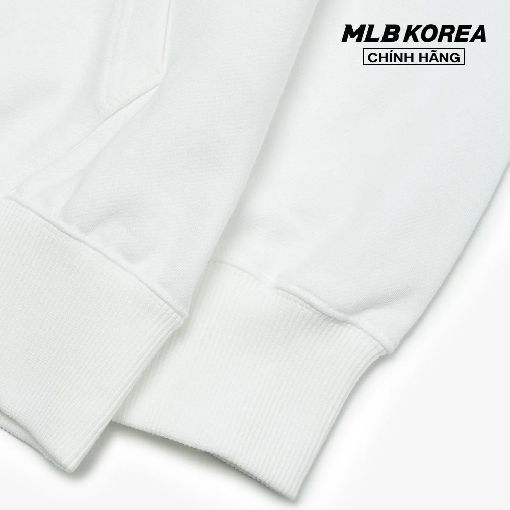 MLB - Áo hoodie tay dài phối mũ Checkerboard Big Logo Overfit 3AHDO0126