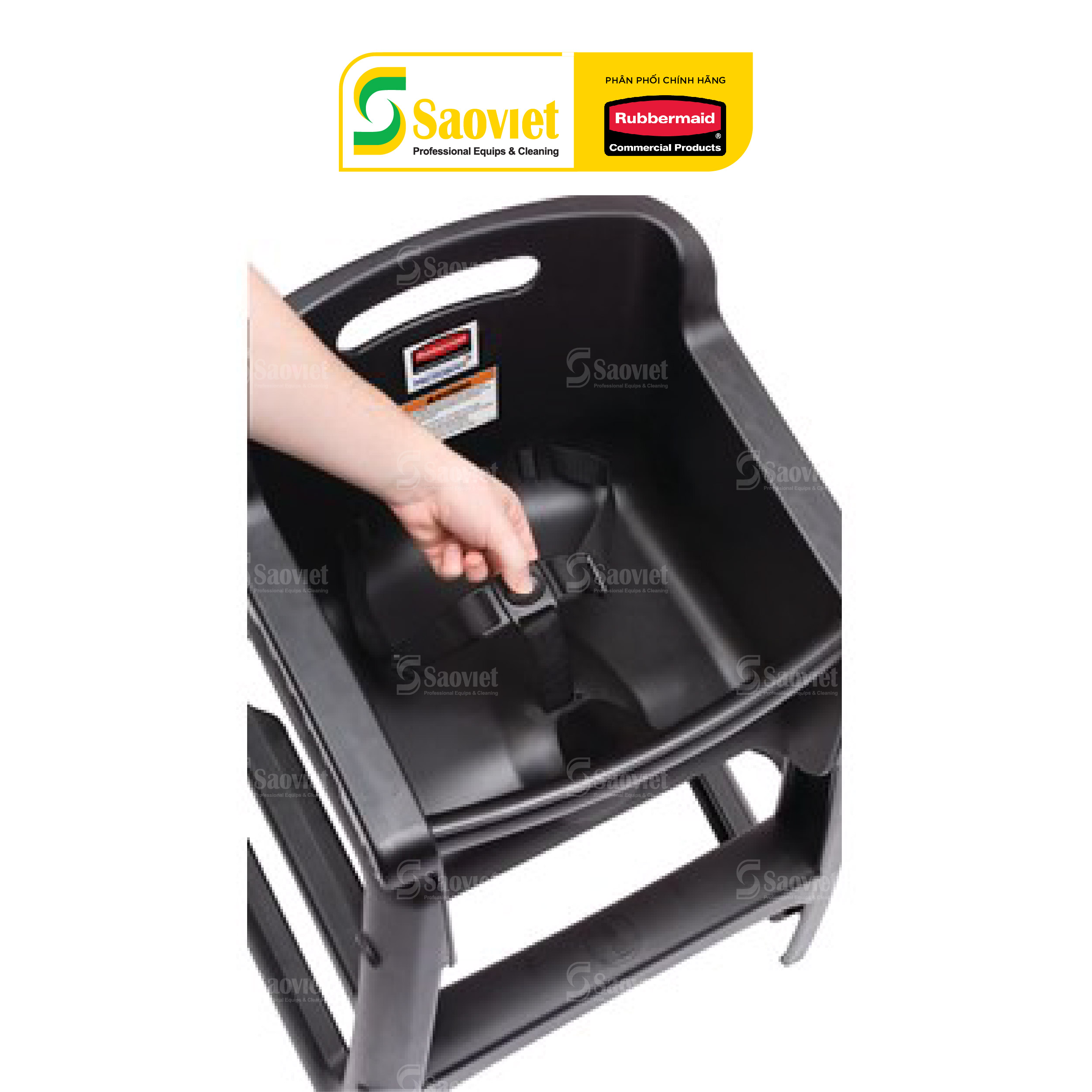 GHẾ NHỰA EM BÉ (KHÔNG BÁNH XE) RUBBERMAID (CHÍNH HÃNG) - SKU: FG781408