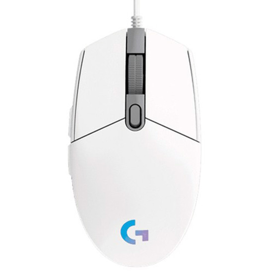 Chuột Gaming có dây Logitech G102 Gen 2 Lightsync- Màu Đen/Trắng - 6 nút lập trình - led RGB LIGHTSYNC - 8000 DPI- Hàng Chính Hãng