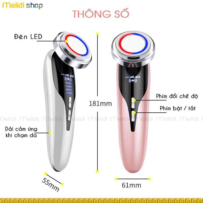 PINKi E2 - Máy Massage Mặt, Dụng Cụ Mát Xa Mặt, Nâng Cơ, Đẩy Dưỡng Chất, Cảm Ứng Rung Trên Da, Đèn ion Làm Nóng Cao Cấp