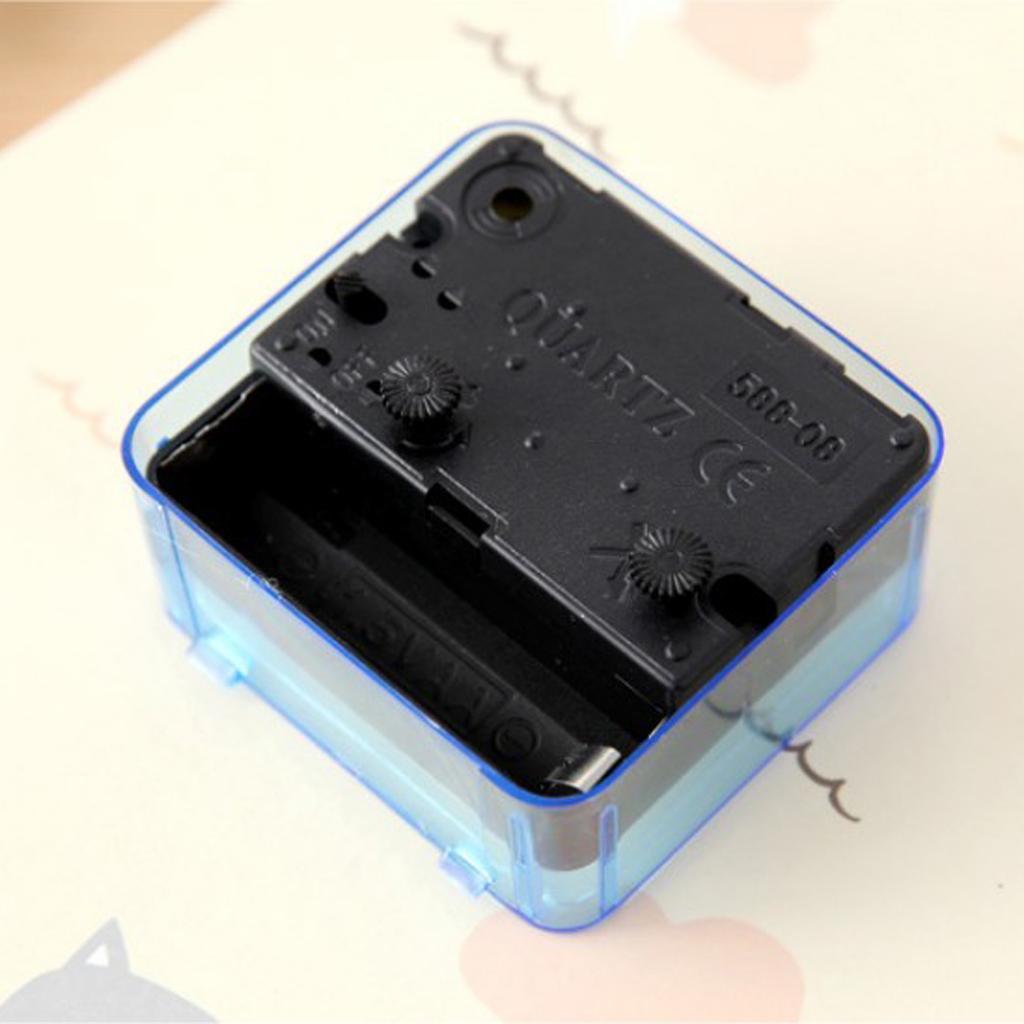 2X Mini Square Quartz Clock Travel Alarm Clock Bedroom Home Table Clock Blue