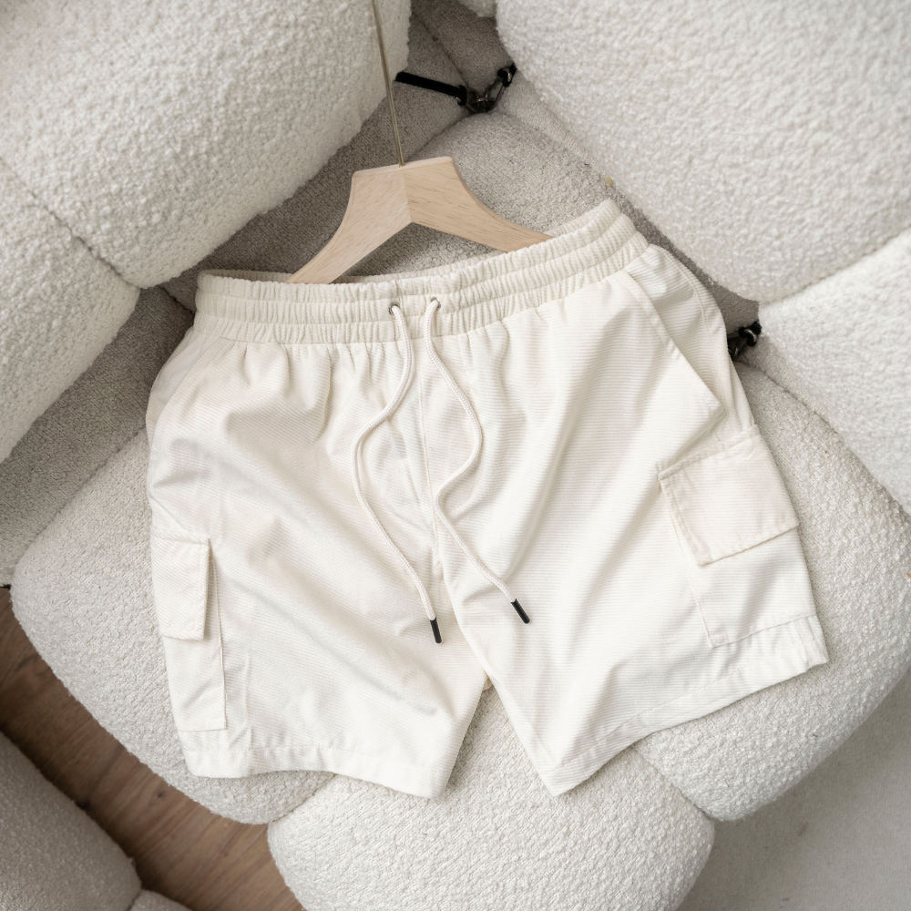 Quần short đùi nhung tăm Nam Nữ BAMI HOME cao cấp form regular năng động thoải mái QNG- 05