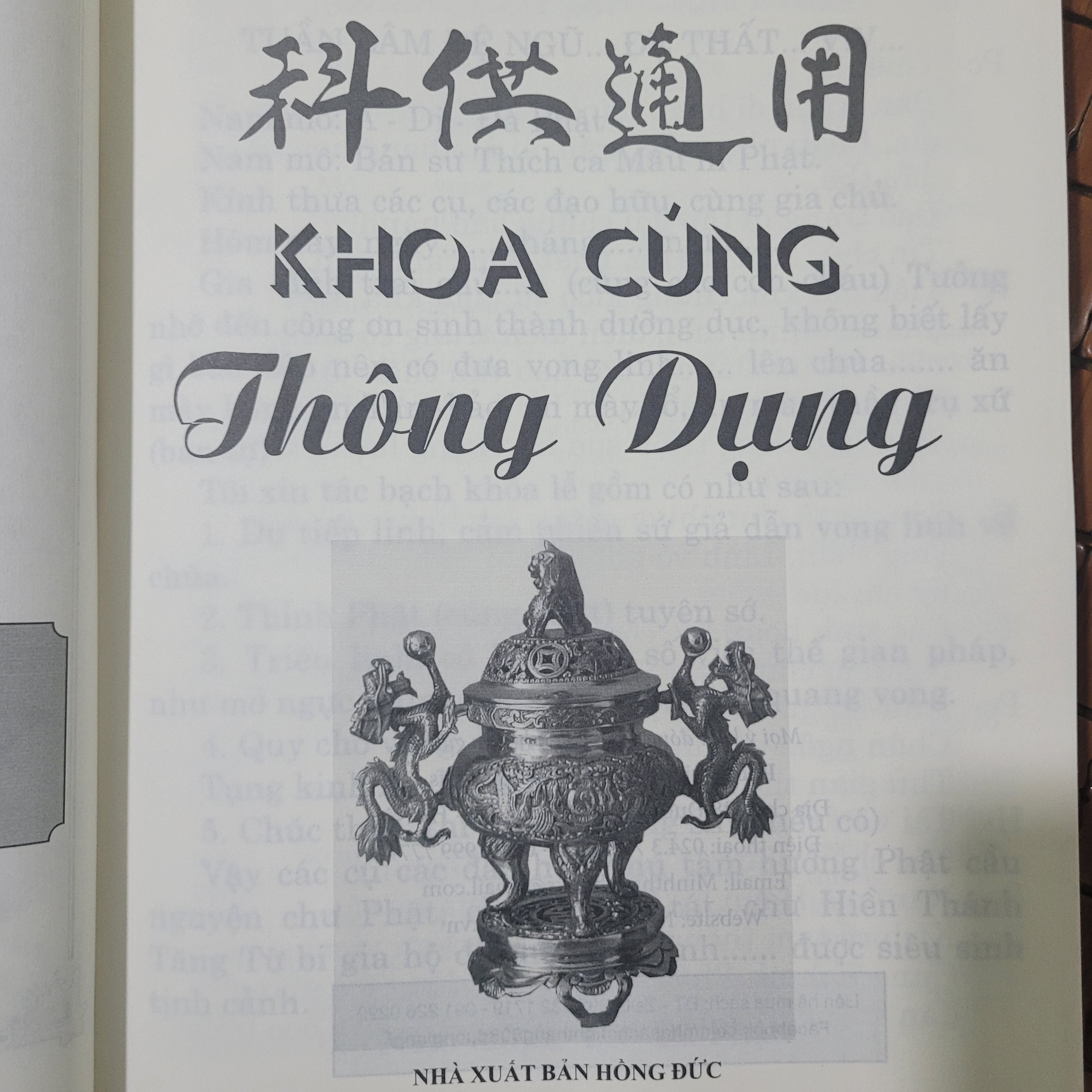 Sách - Khoa Cúng Thông Dụng