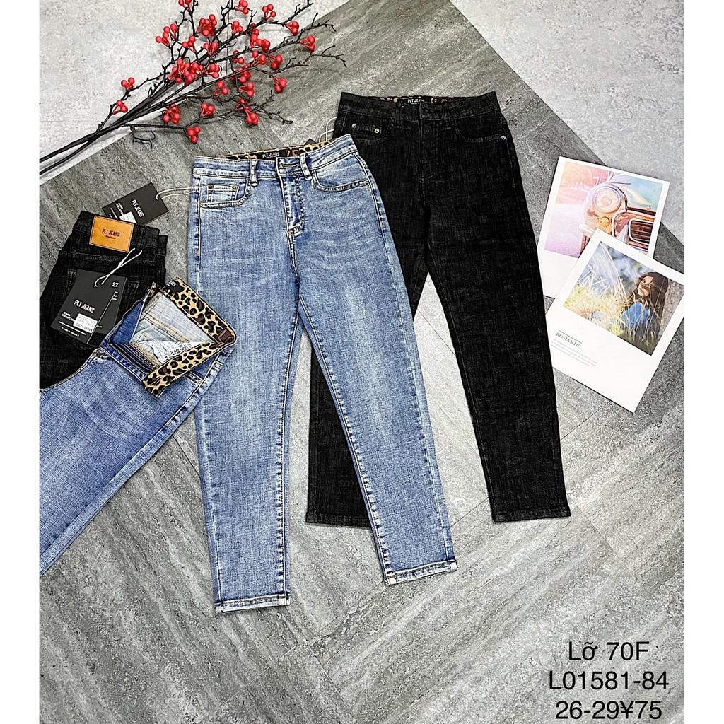 Quần jeans nữ lưng cao lửng 70cm/ L0158x