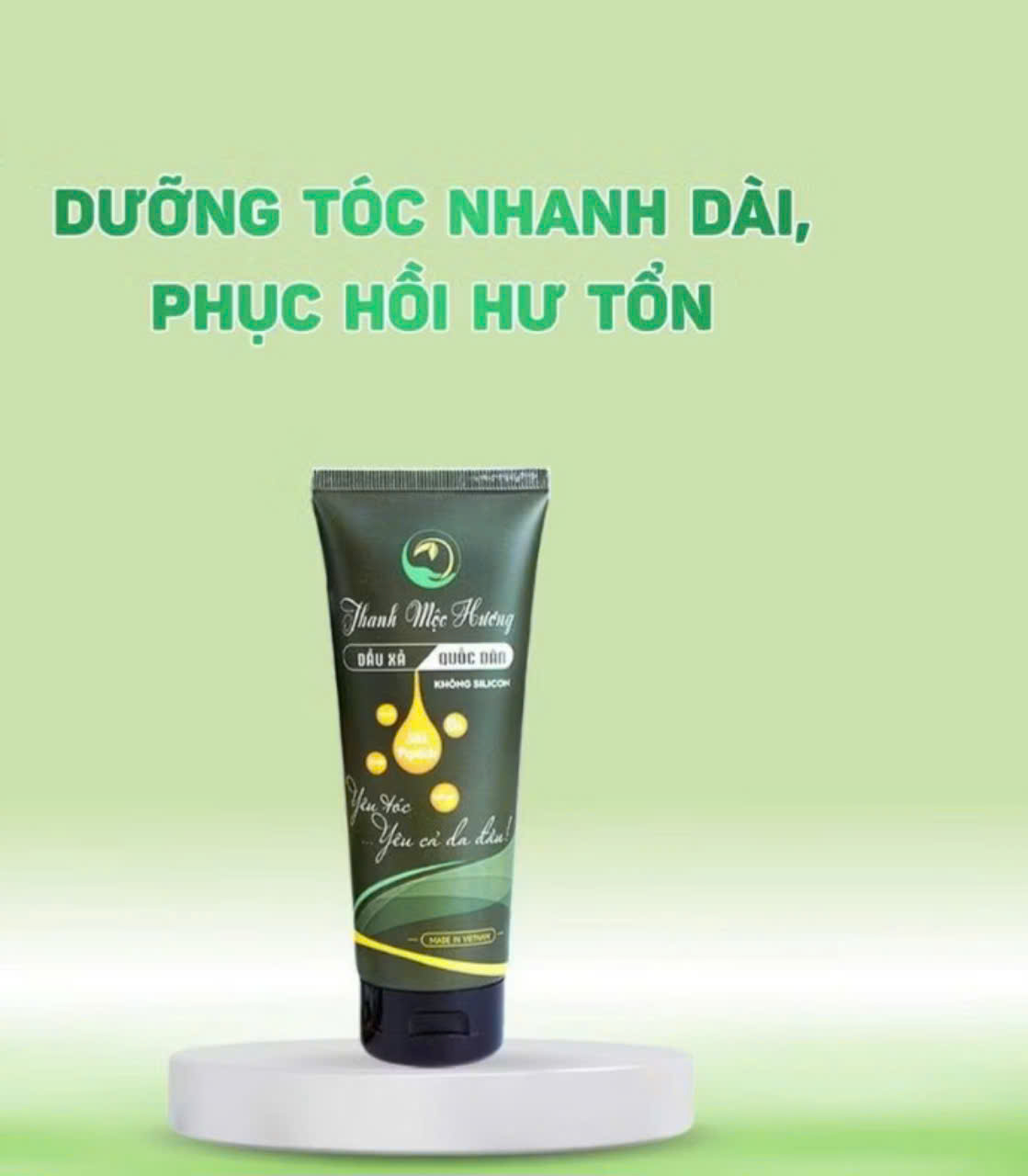 DẦU GỘI THẢO DƯỢC DÂN GIAN THANH MỘC HƯƠNG - HÀNG CHÍNH HÃNG_Dùng được cho mọi lữa tuổi, cả nam và nữ ( Tặng mũ gội đầu cho bé)