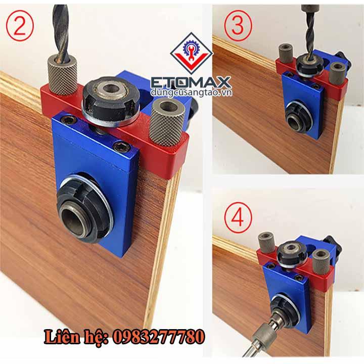 Bộ Cữ Khoan Ốc Cam Và Chốt Gỗ Bản FULL X150B