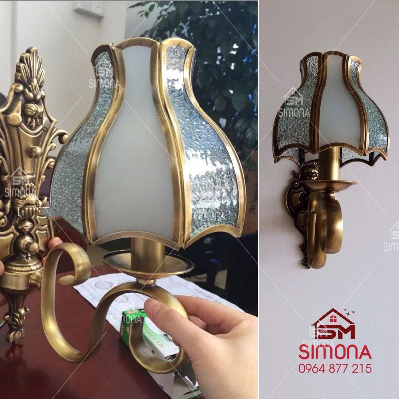 Đèn gắn tường bằng Đồng cao cấp DGT 1009 Kèm Bóng đèn