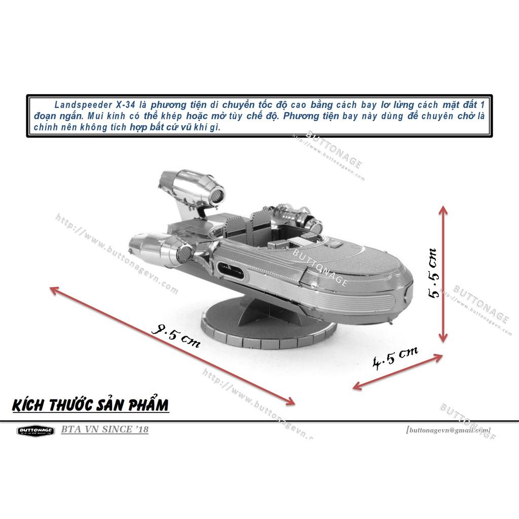 Mô Hình Lắp Ráp 3d Tàu Đệm Không Gian Landspeeder X-34