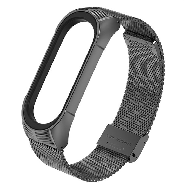 Vòng thay thế cho Xiaomi Miband 3 / 4 Mijobs kim loại bản nhỏ TF - Hàng nhập khẩu