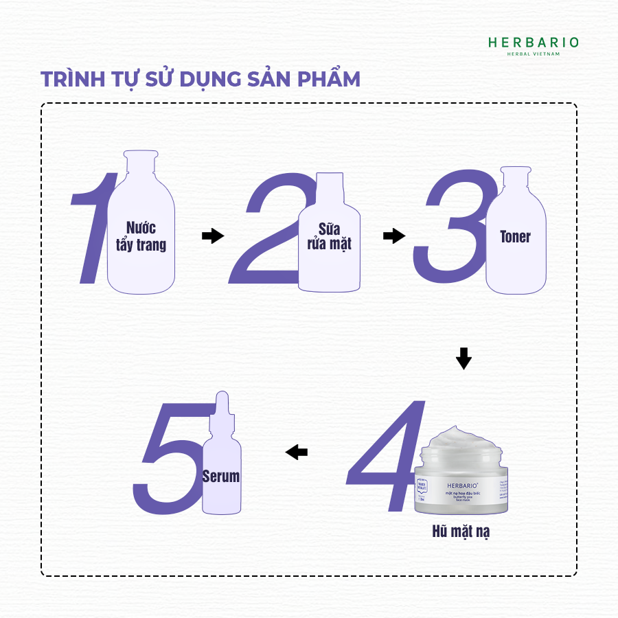 Mặt nạ Hoa đậu biếc Herbario 30ml