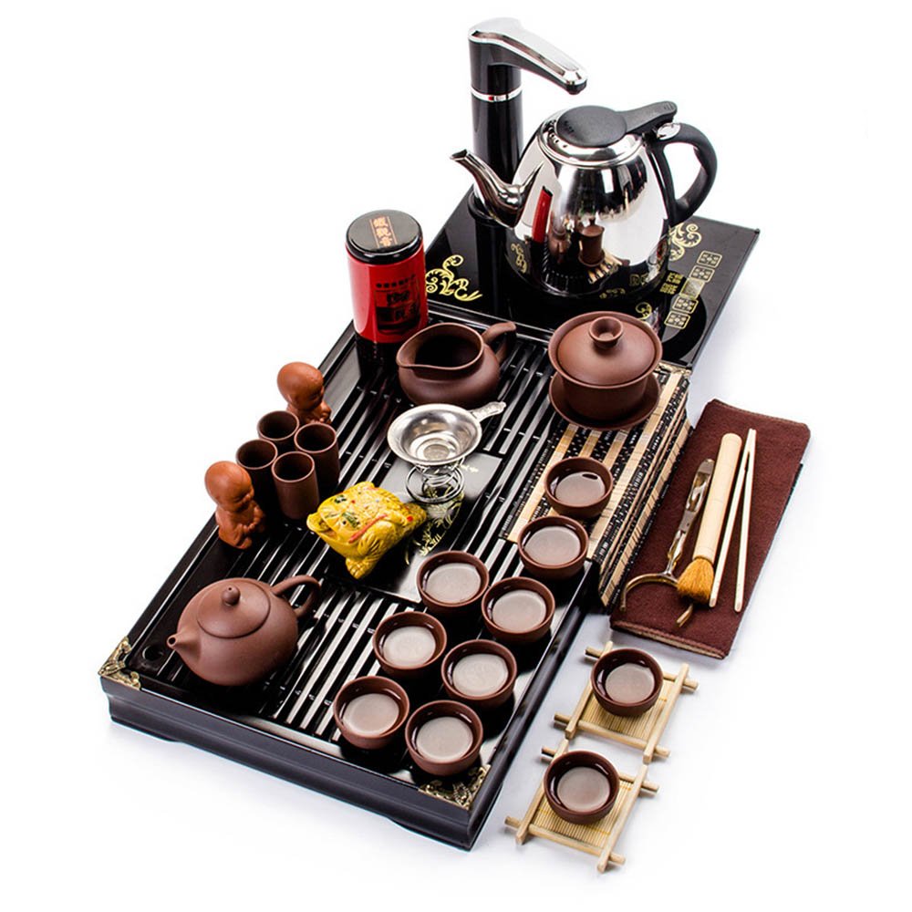 Bộ Bàn Trà Điện Thưởng Thức Trà Đạo Chất Liệu Gỗ Cao Cấp Jusen Tea