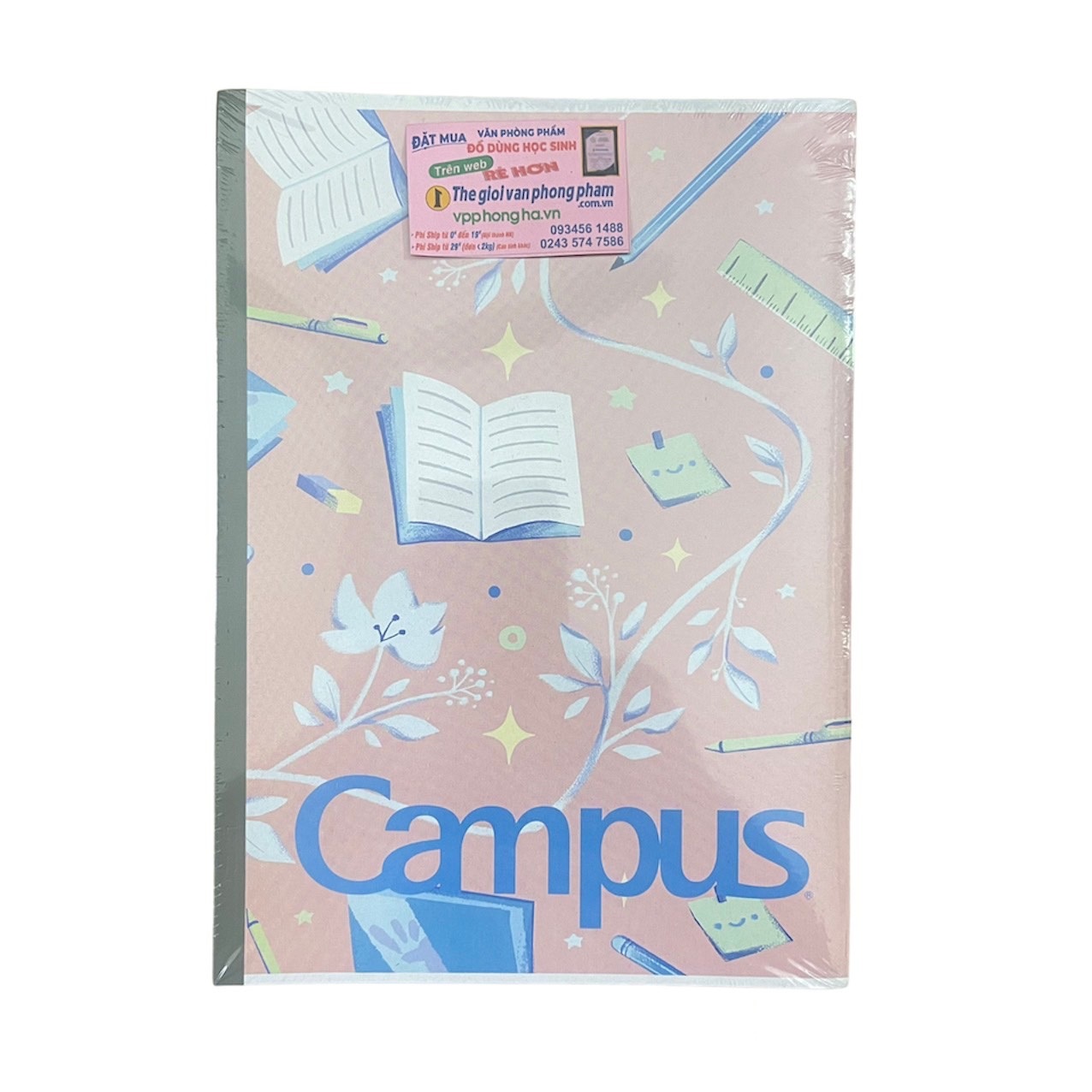 [MẪU MỚI 2023] Vở Campus ENJOY THE MOMENT 200 trang dòng kẻ ngang - Mua 5 quyển tặng bút nhớ dòng