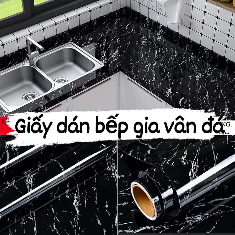 Giấy dán bếp giả vân đá