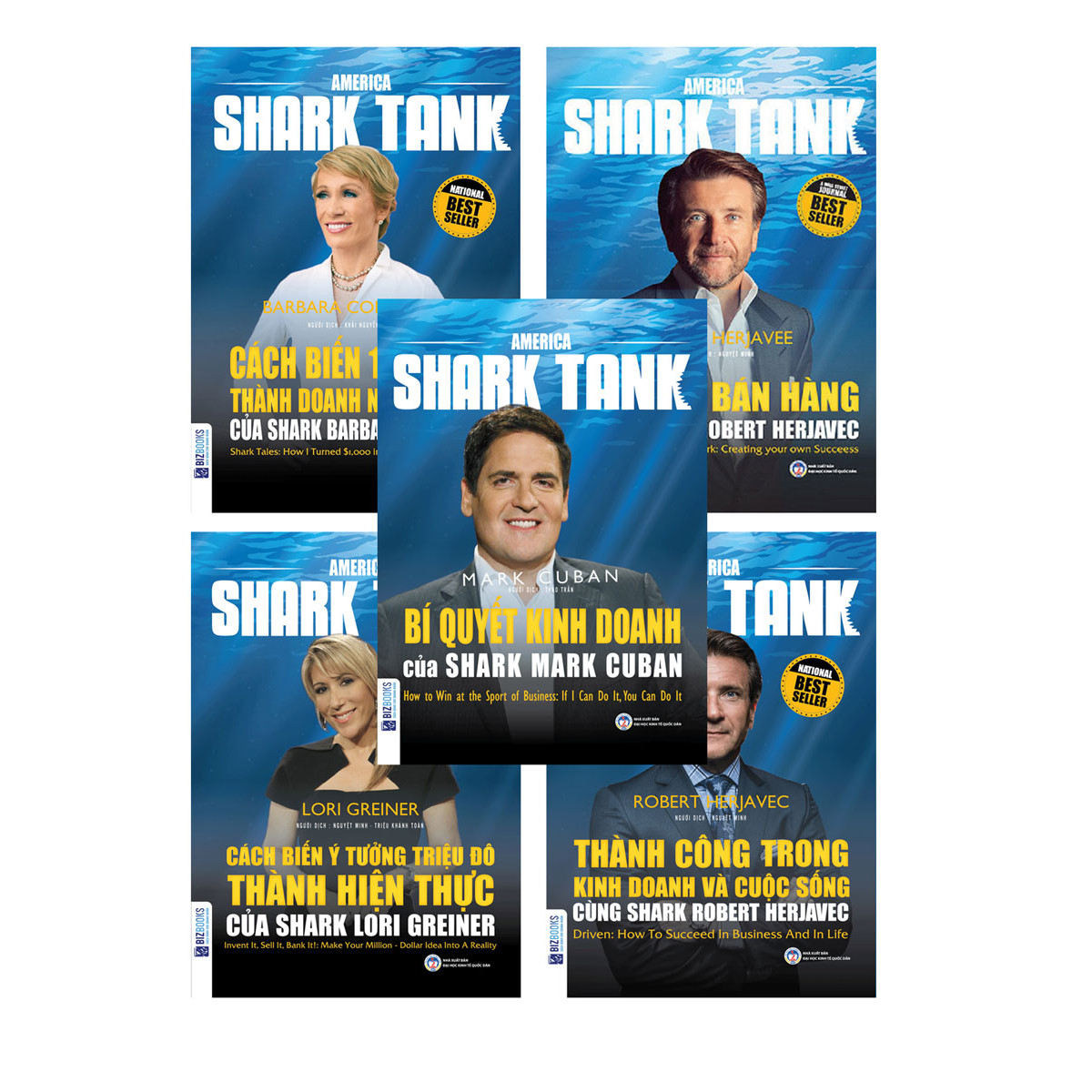 COMBO HUẤN LUYỆN KINH DOANH CÙNG AMERICA SHARK TANK (BỘ 5 CUỐN)