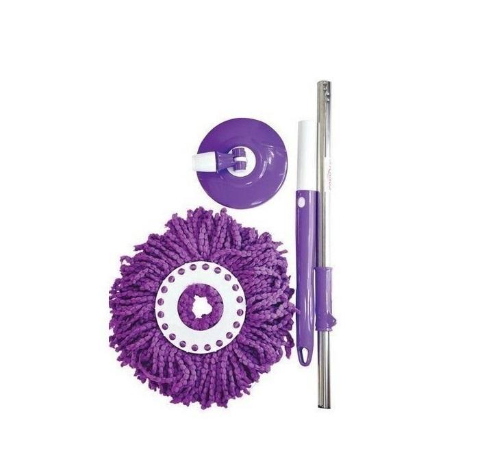 Cây Lau Nhà Mâm Nhựa 360 Độ Siêu Nhẹ Tiện Lợi Tặng Kèm Móc Treo Cây Lau Nhà Cao Cấp - Hàng Chất Lượng