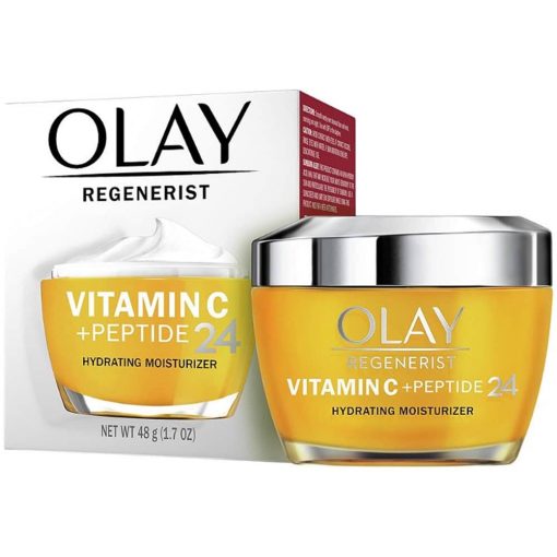 Kem dưỡng ẩm, trẻ hóa, làm trắng da Olay Regenerist Vitamin C+ Peptide 24 Hydrating Moisturizer 48g-vàng