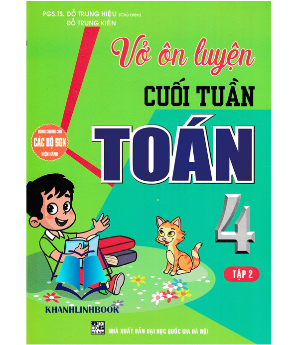 Sách - Combo Vở Ôn Luyện Cuối Tuần Toán 4 Tập 1 + 2