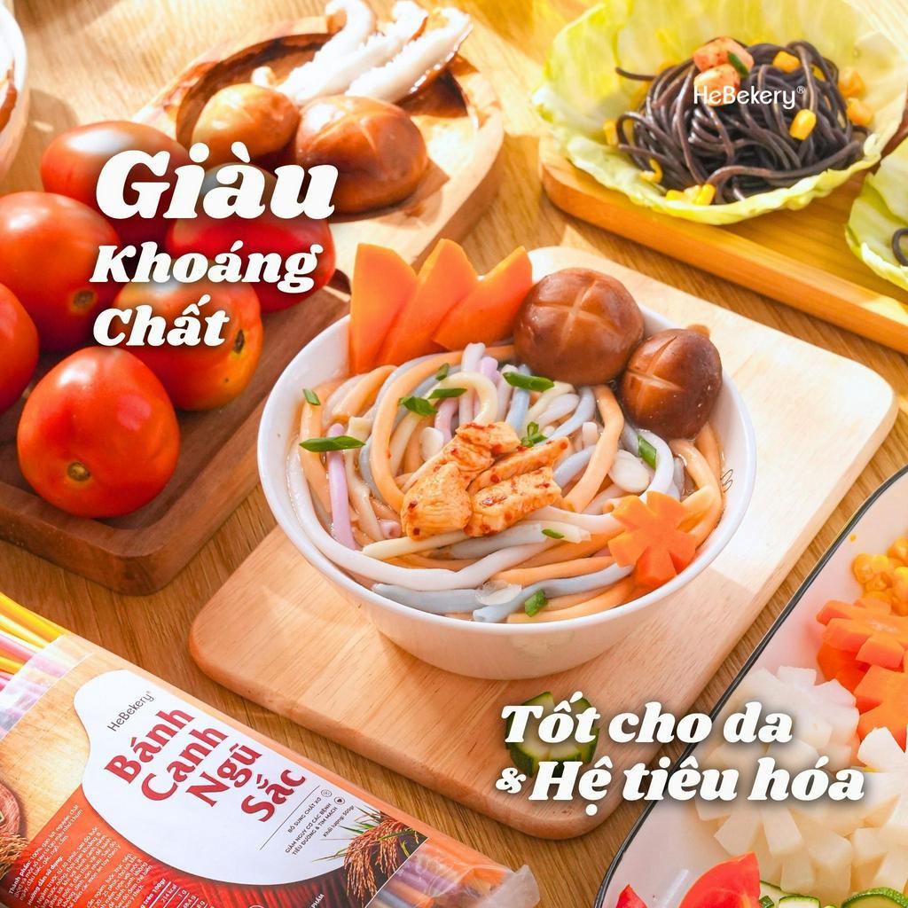 Bánh Canh Ngũ Sắc Tự Nhiên Từ Rau Củ 5 Vị - Bánh Canh Rau Củ Ăn Kiêng Healthy HeBekery by HeBe