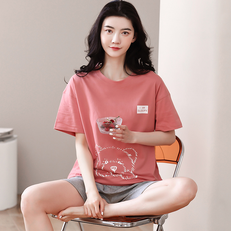 Đồ mặc nhà nữ quần đùi cotton cao cấp 8107