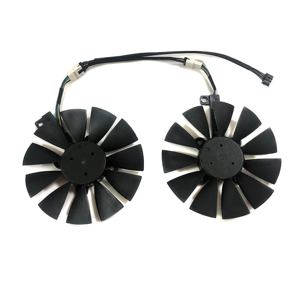 Set 2 Quạt Tản Nhiệt Làm Mát Fdc10U12S9-C Gtx 1070 / 1060 Dual Gpu Cho Asus Geforce Ex-Gtx1070 Ex-Gtx10S