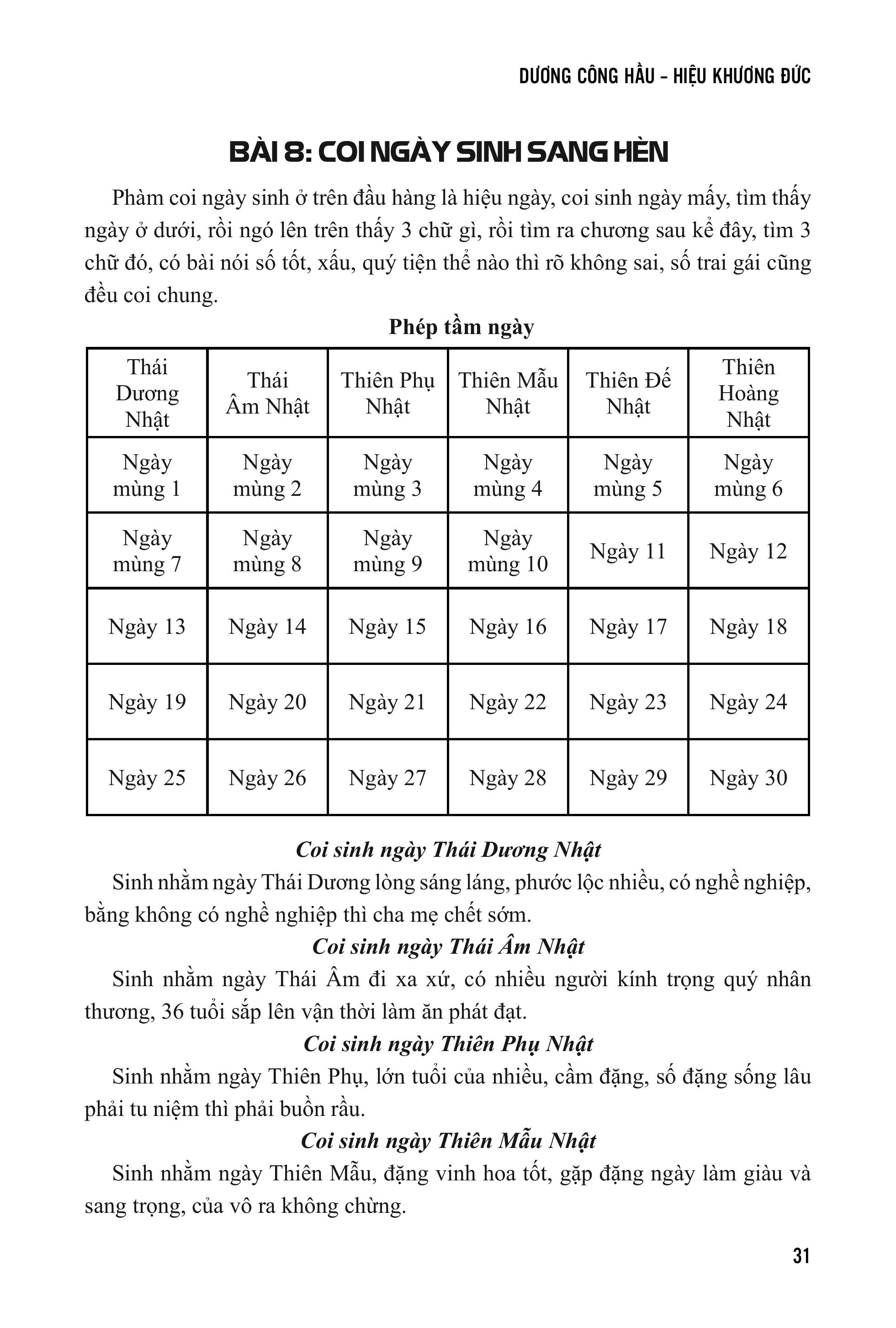 Sách - Diễn Cầm Tam Thế Diễn Nghĩa - Sách Tử Vi - Dương Công Hầu - ảnh 9