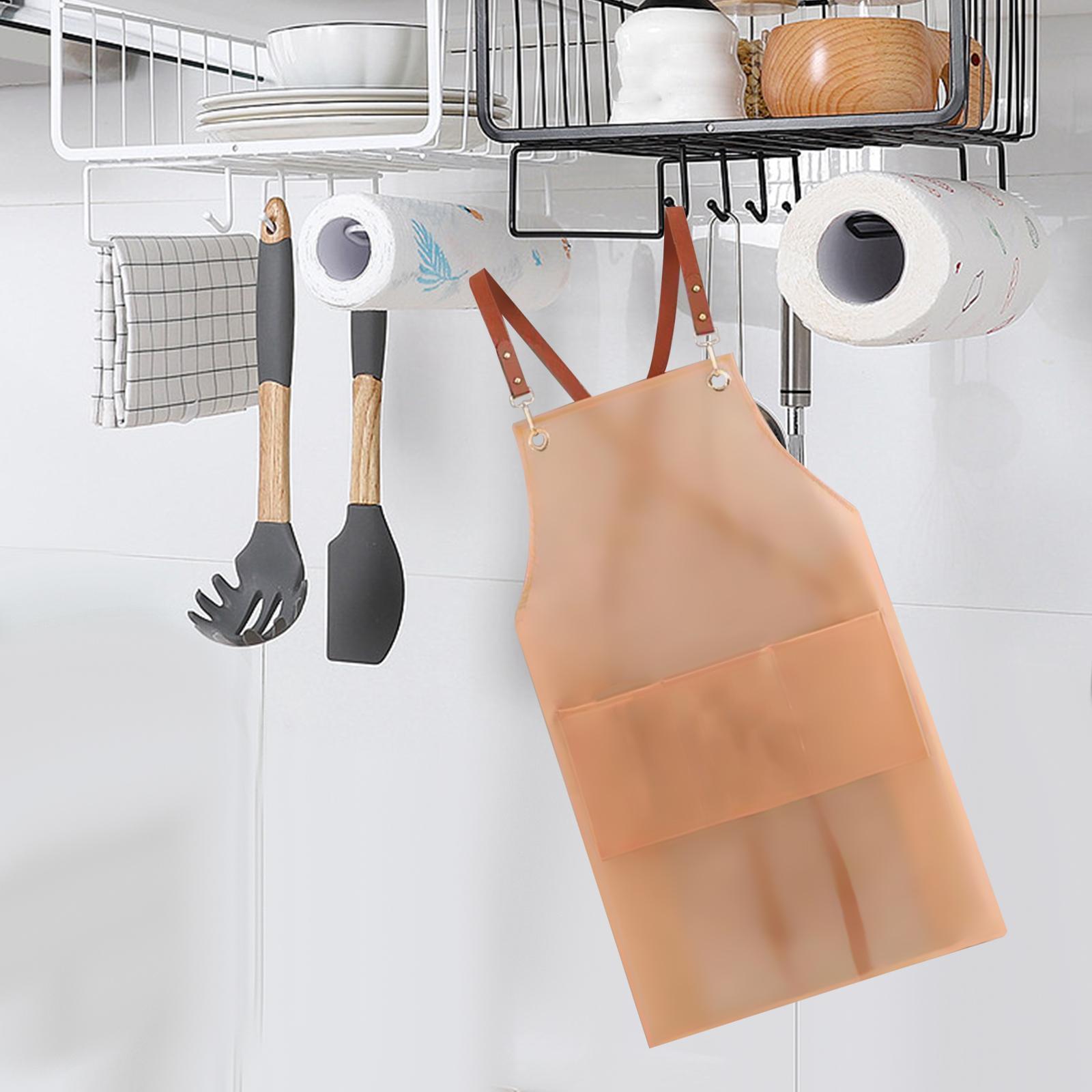 Cooking Apron Chef Apron Gardening Apron Oil Bib Apron for Cosmetology, Coffee Shop Sturdy Adjustable Straps Paint Apron Serving Apron