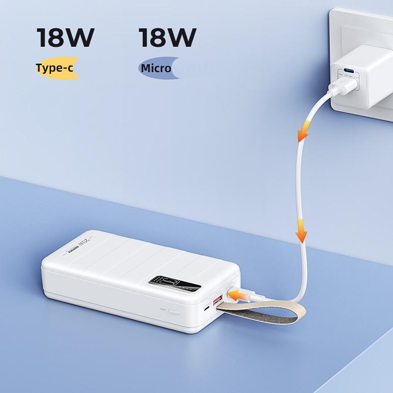 Pin dự phòng sạc nhanh Remax RPP-506 Noah Series 30000mAh an toàn đi máy bay - hỗ trợ QC 22.5W và PD 20W - Hàng Chính Hãng