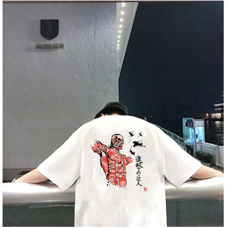 Áo phông unisex tay lỡ form rộng nam nữ họa tiết samurai vải dày mịn 2021T3178