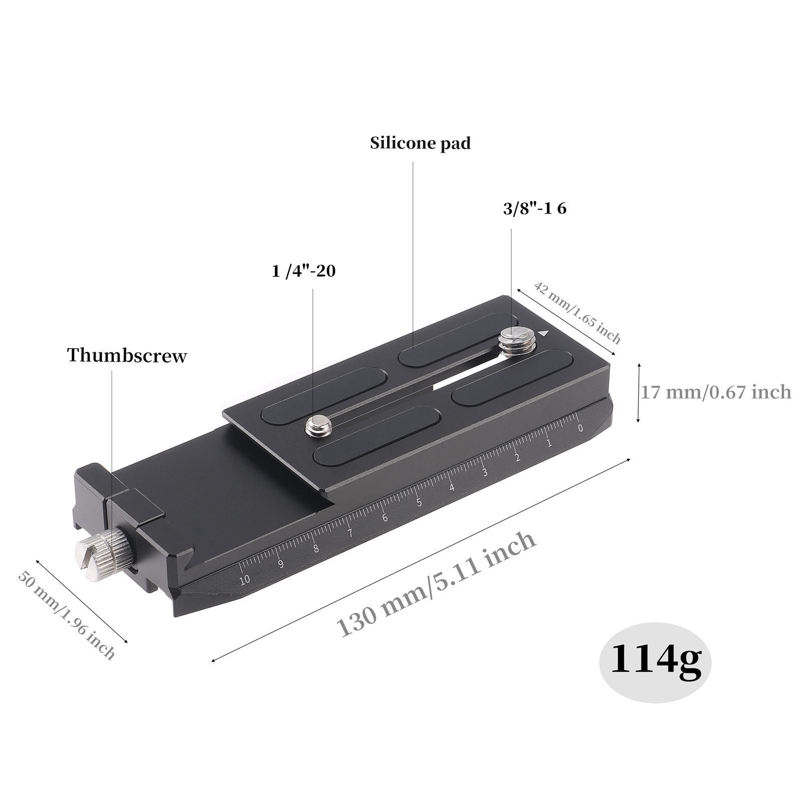Quick Release Plate Qr Bracket Aluminum Alloy Mounting Plate Lower Quick Release Baseplate for RS2 Rsc2 RS3/RS3Pro Gimbal Stabilizer