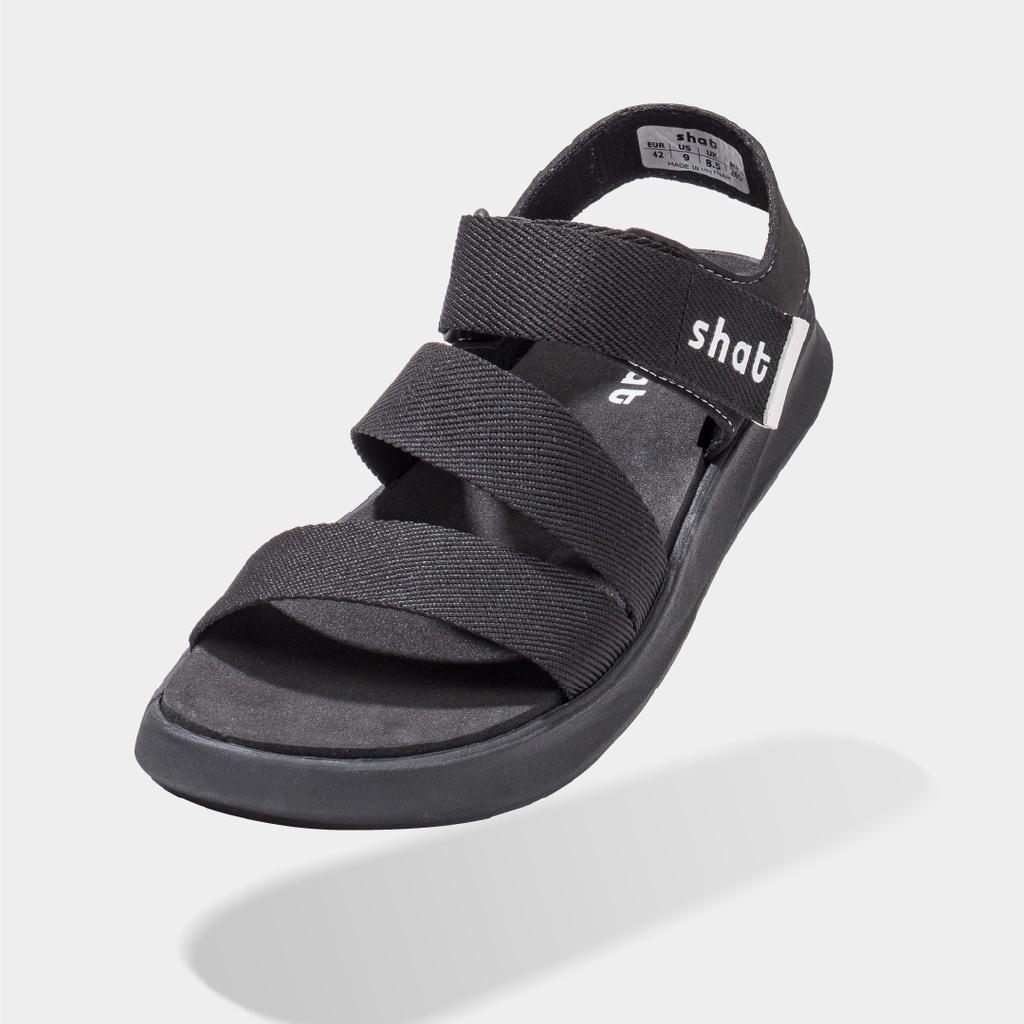 Hình ảnh Giày Sandals Unisex Thời Trang Shat S2 Full Đen S2M1010