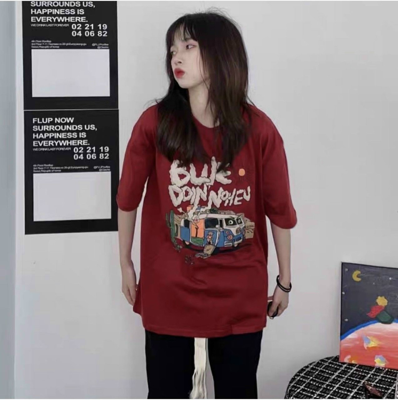 Áo thun nữ unisex Bảo Bảo Store chất thun mịn form rộng cool ngầu hot hit 2022