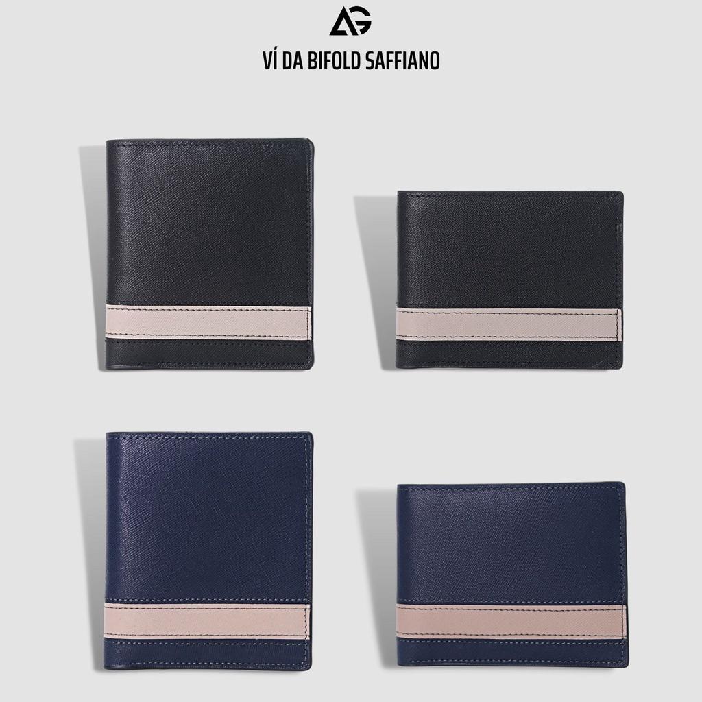 Ví da nam cao cấp Bifold Saffiano