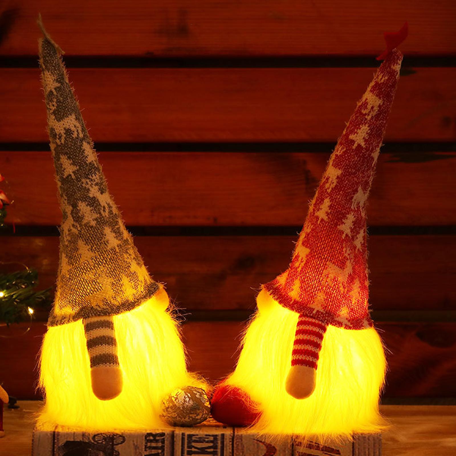 Búp Bê Thần Lùn Phát Sáng Trang Trí Nhà Cửa Dịp Giáng Sinh Noel