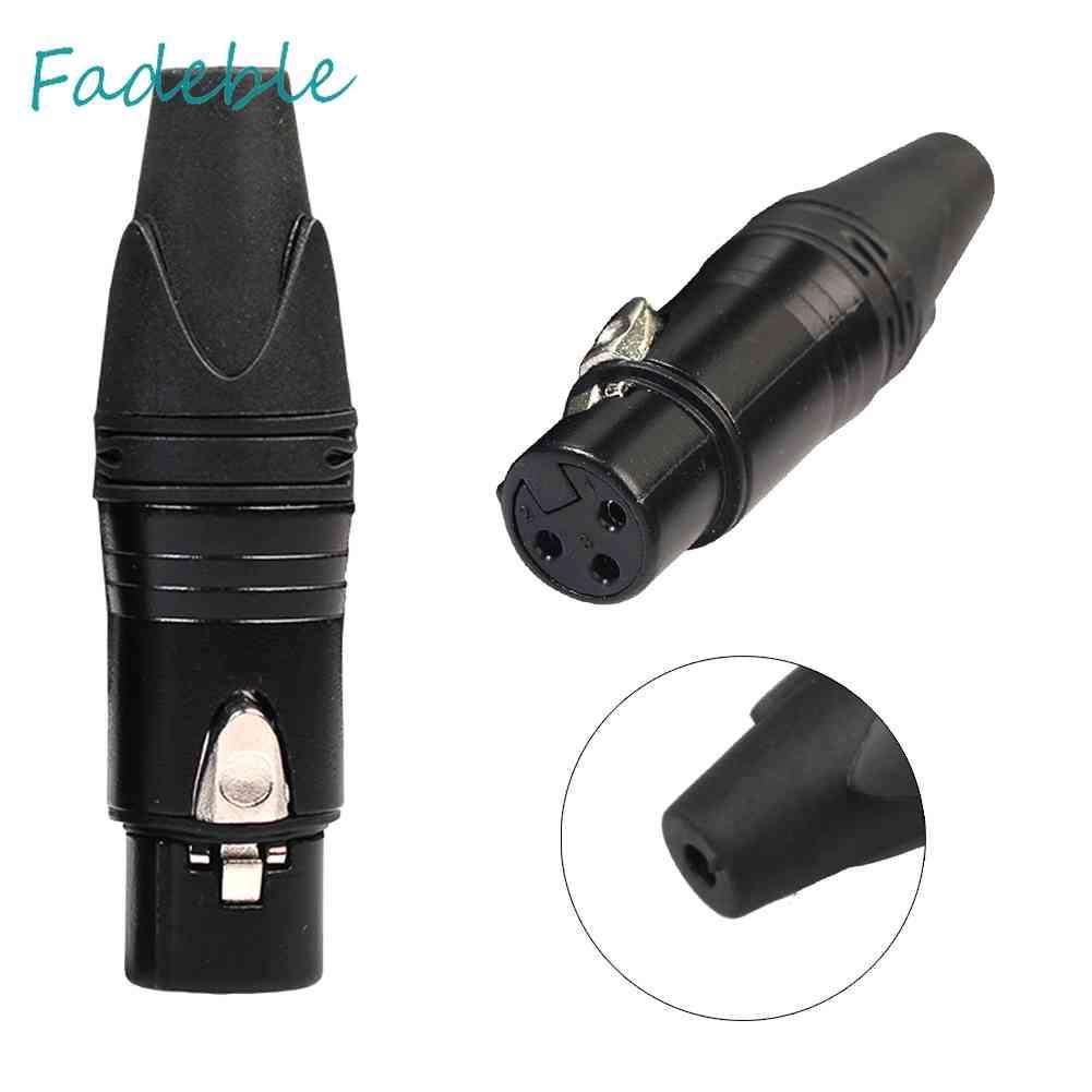Set 10 Đầu Nối Dây Cáp Âm Thanh XLR 3Pin