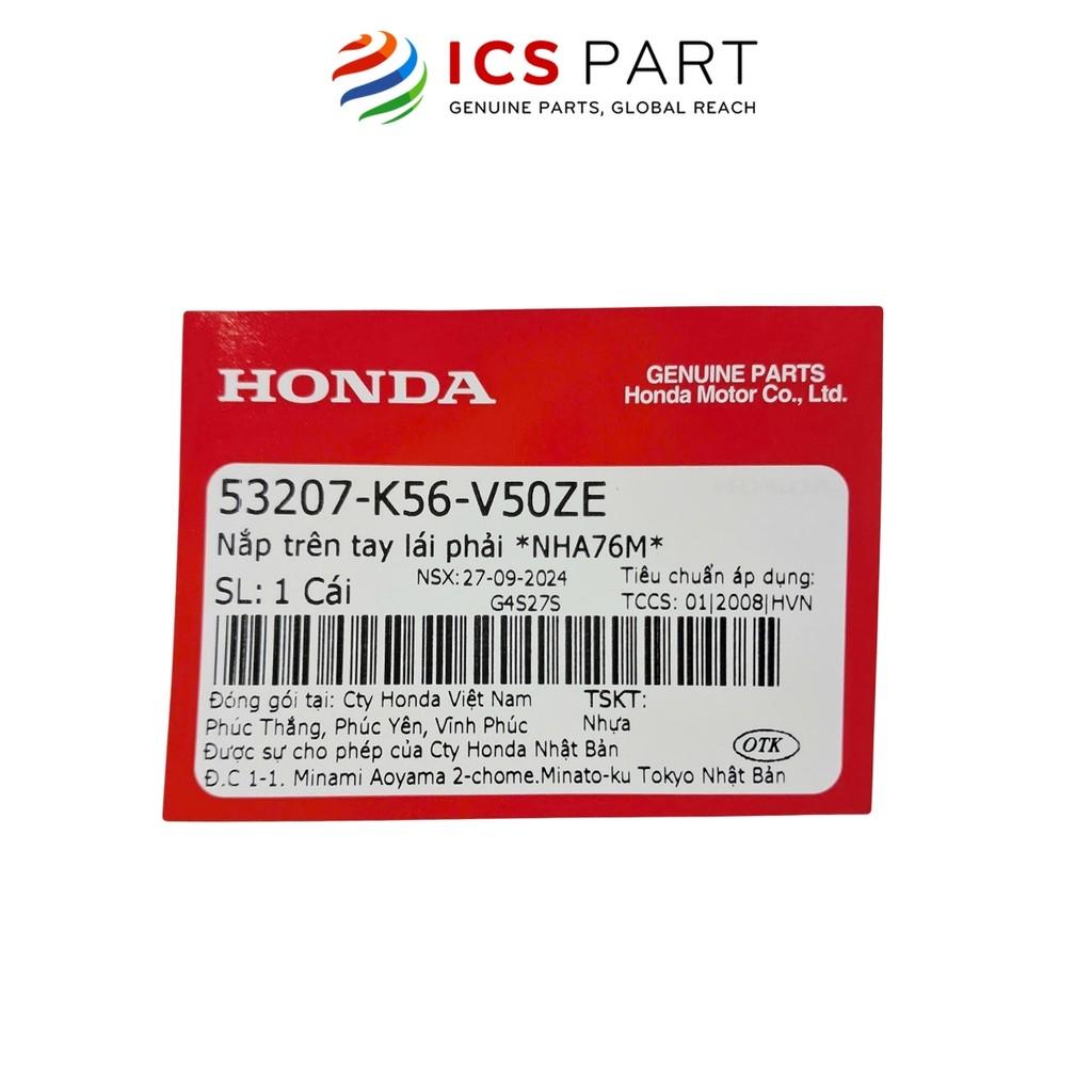 Nhựa Ốp Viền Đồng Hồ Trên Tay Lái Phải Nha76M HONDA Winner X V2 2019 Màu Đen mờ (53207K56V50ZE)