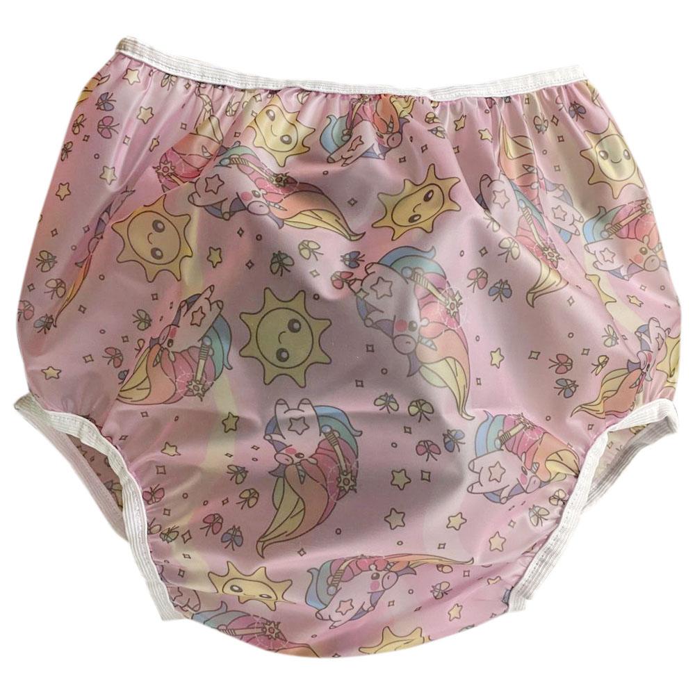 ABDL Tã Người Lớn Bay Có Thể Tái Sử Dụng Có Thể Giặt Chống Nước Incontinent Quần Lót Che Đậy Tã Nhựa Pvc Quần