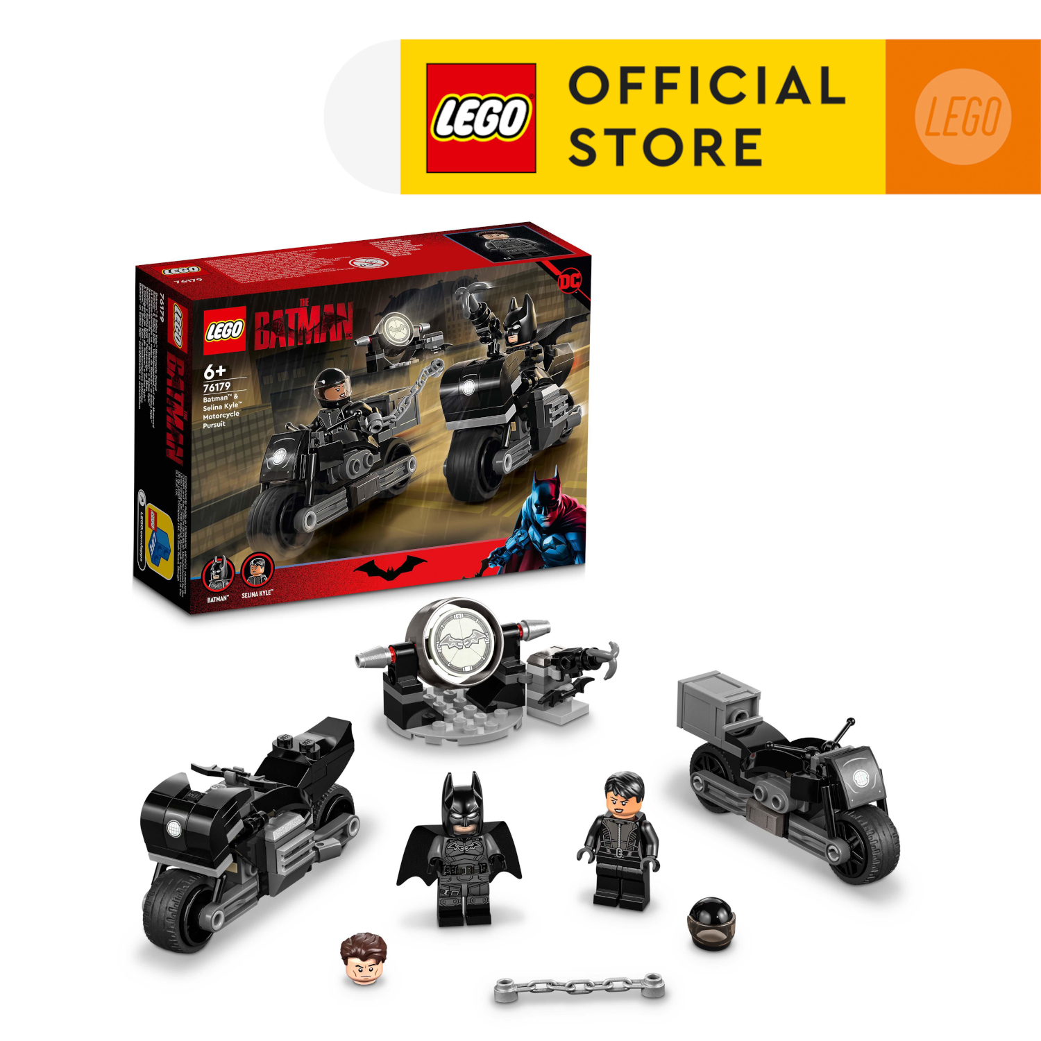 LEGO Super Heroes 76179 Cuộc rượt đuổi mô tô của Batman và Miêu Nữ (149 chi tiết)