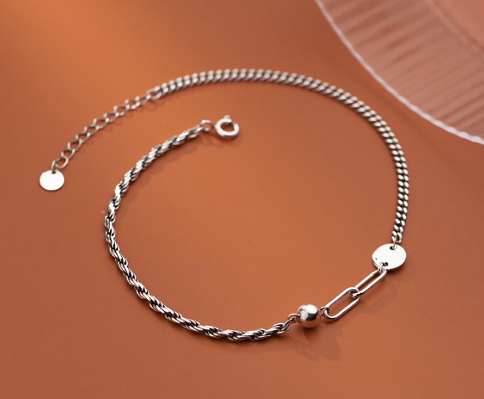 LẮC CHÂN BẠC NỮ ĐẸP LCBN295 bạc cao cấp dây dày - Lắc chân bạc 2TSILVER