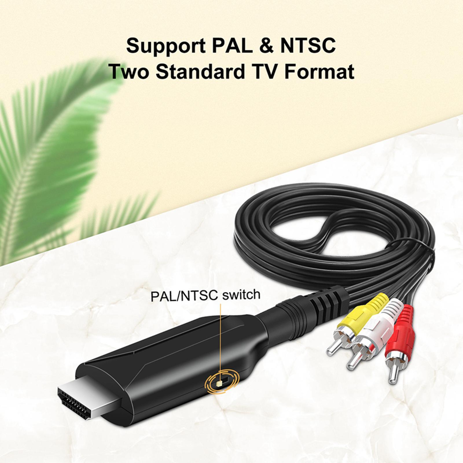 Video Audio Cable Accessory Supports PaL Ntsc Replaces for TV