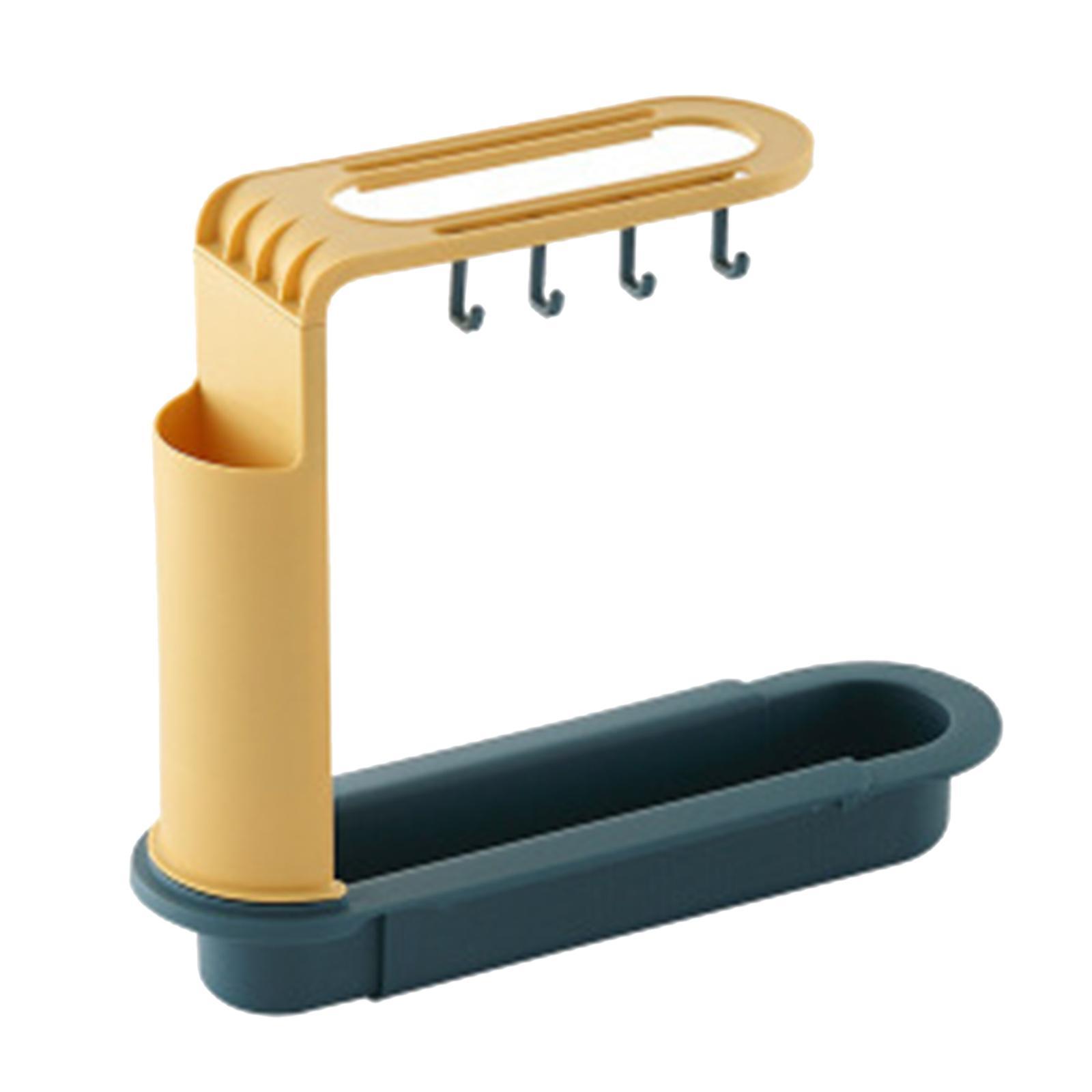 2 in 1 Sink Rack Sink Tray Drainer Rack Sink Organizer Storage Basket