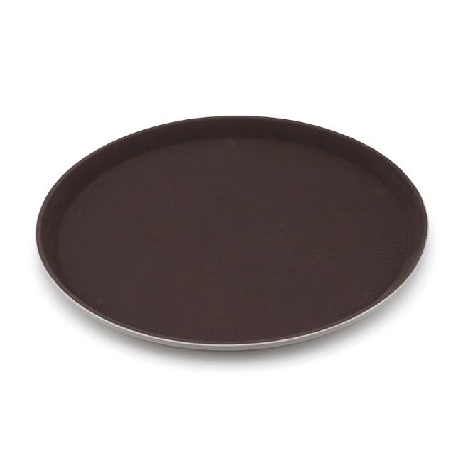 Khay phục vụ tròn size lớn chống trơn trượt nhựa cao cấp 35cm