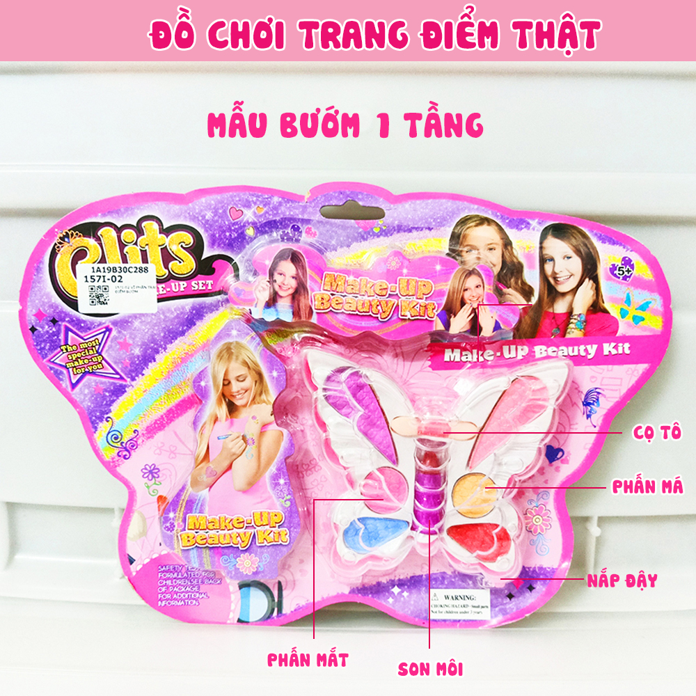 Bộ Đồ Chơi Trang Điểm - Hộp Trang Điểm - Bộ tập trang điểm Cho Bé Gái