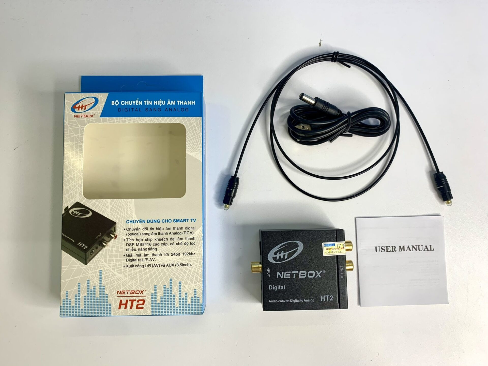 Bộ Chuyển Âm Thanh Quang Optical Netbox HT2 - Hàng Nhập Khẩu