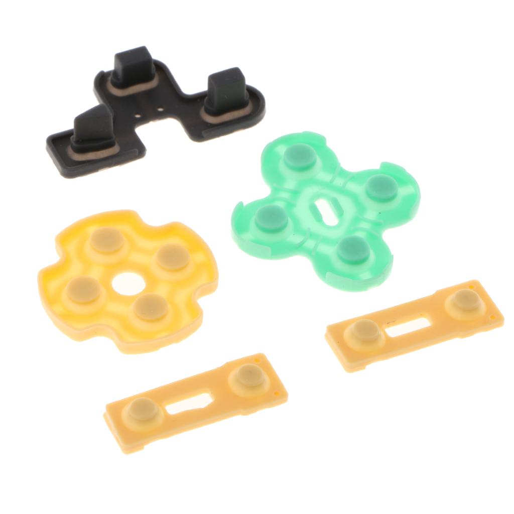 5x Controller Button Conductive Rubber Pad for Sony PS2 Controller Key Kit