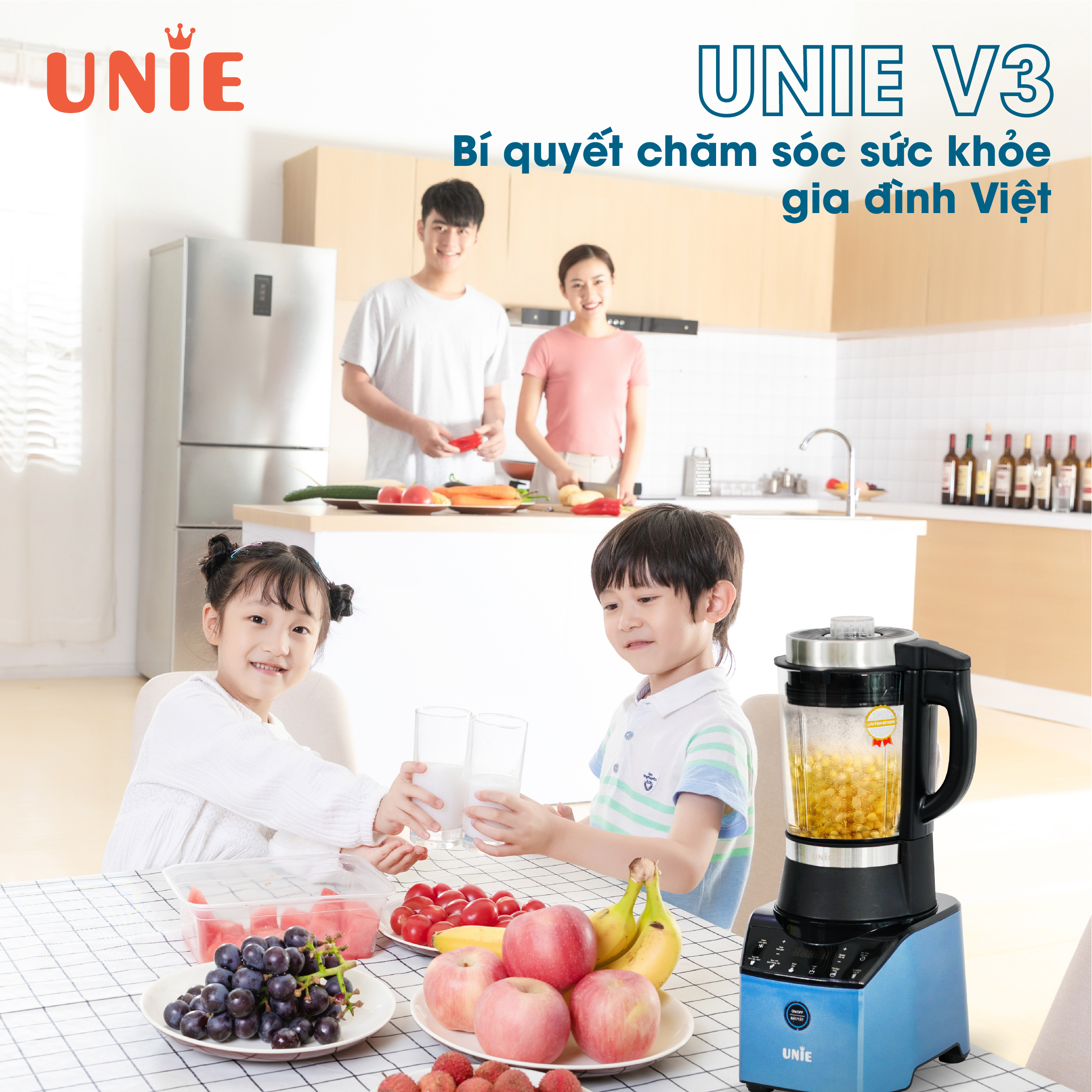 Máy nấu sữa hạt Unie V3 - Hàng chính hãng