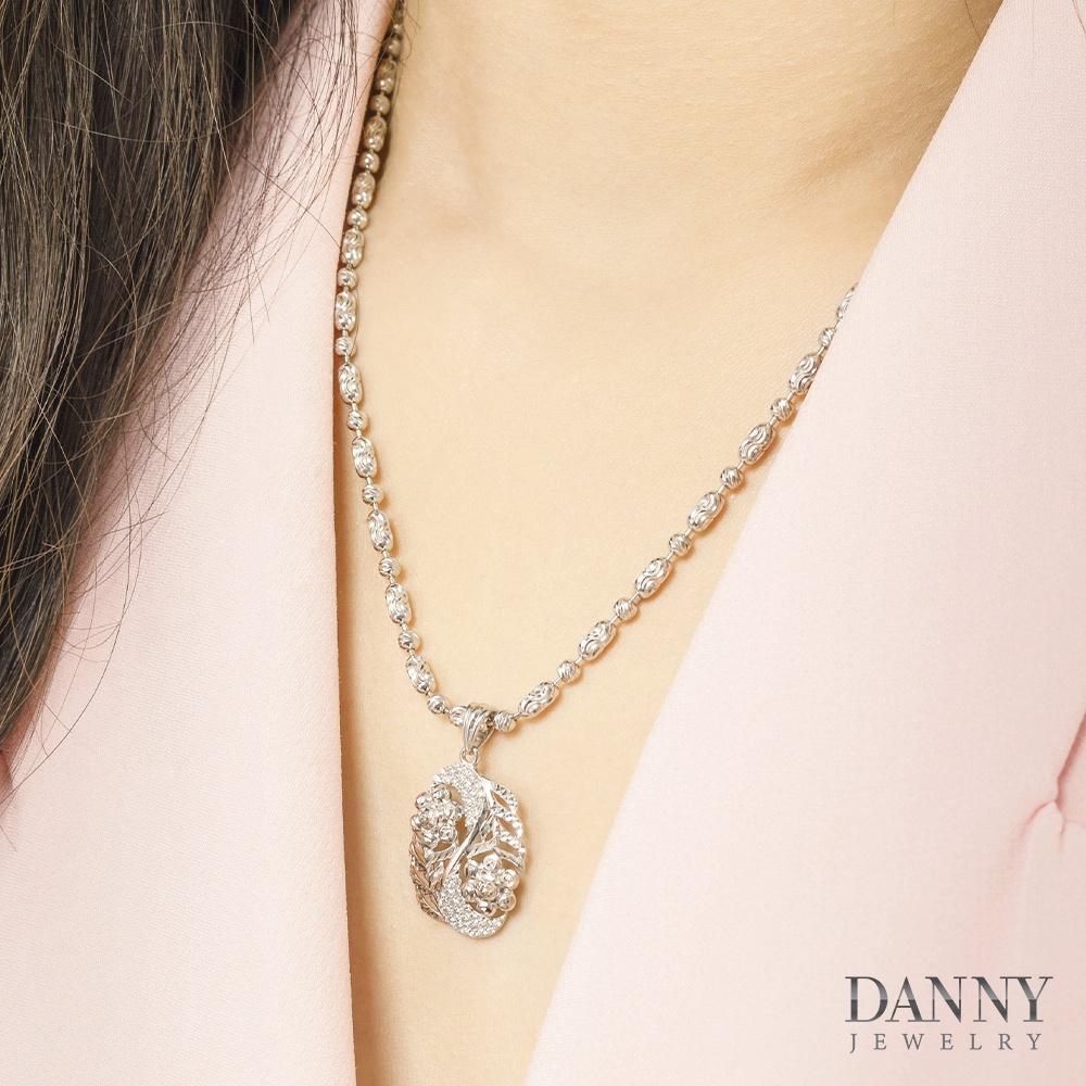 Mặt Dây Chuyền Nữ Bạc 925 Danny Jewelry Xi Bạch Kim DI4GZ019