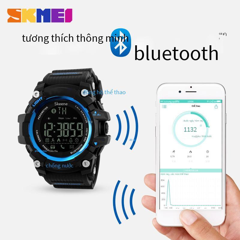 Phong cách mới nhất Khoảnh khắc làm đẹp điện thoại di động mới bluetooth đồng hồ điện tử chống nước thể thao đồng hồ thông minh nhắc nhở máy đếm bước chân hỗ trợ ios android