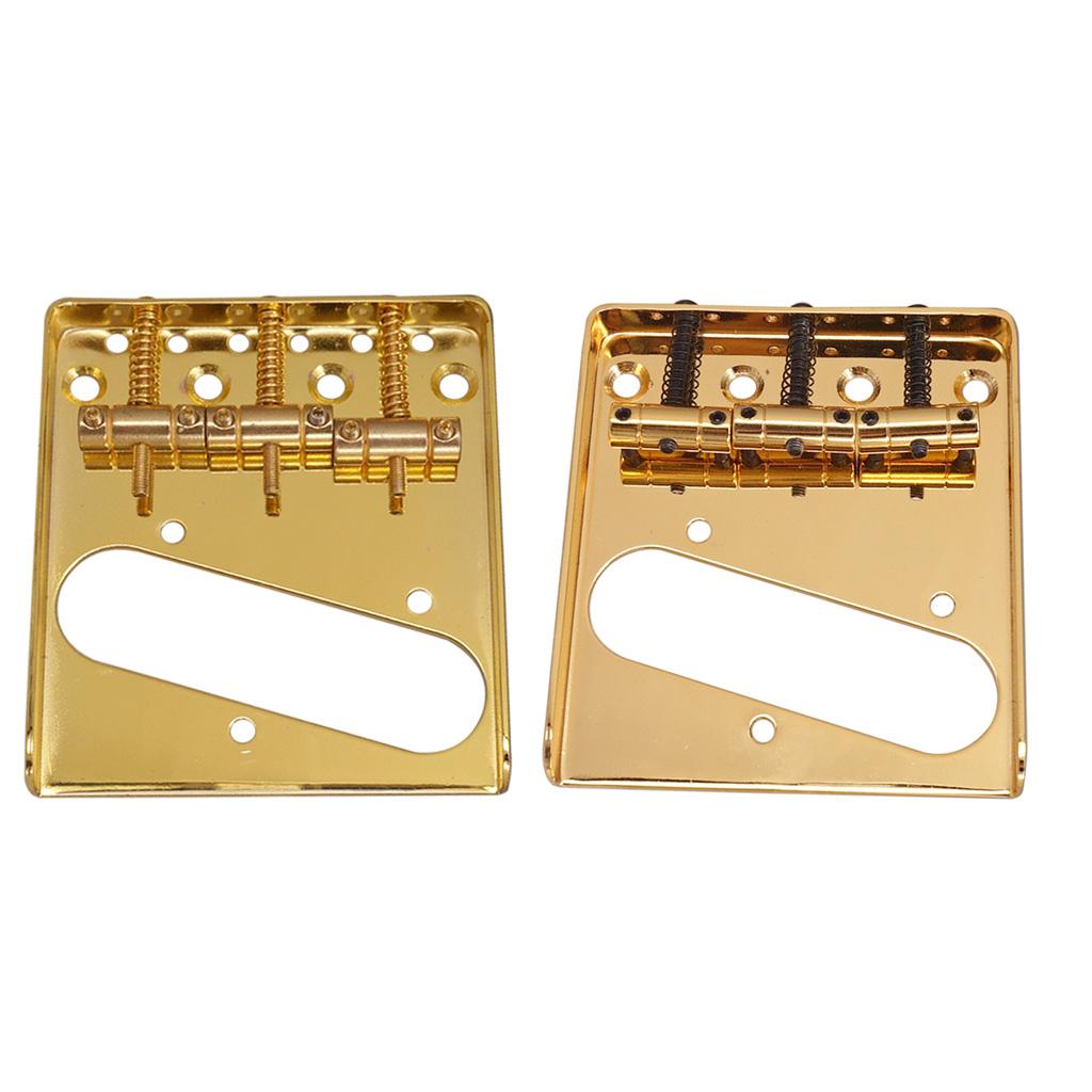 3 String Guitar Bridge for TL Electric Bass Parts Accessory Golden Spring