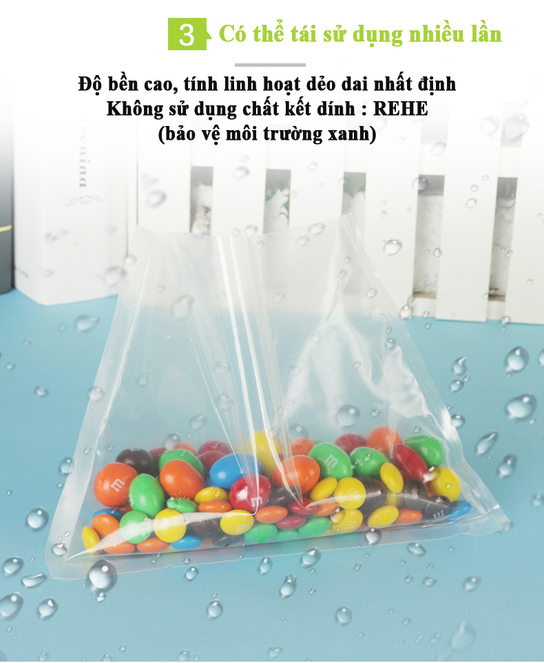 Túi Hút Chân Không Thực Phẩm Hai Mặt Trơn - 13cmx18cm